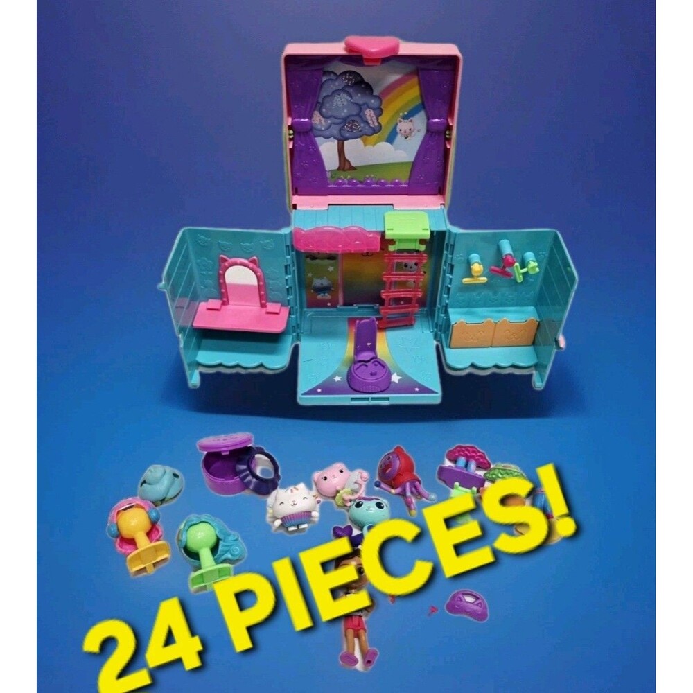 24 Pc - GABBY'S Gabbys DOLLHOUSE ❤️ DRESS UP CLOSET 👗 Playset Doll CATS & More!